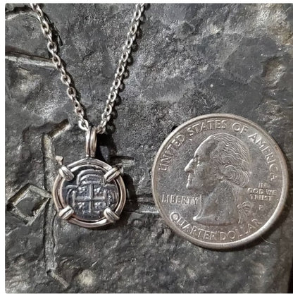Atocha mini silver pendant with chain