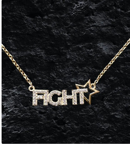 Fight fight fight necklace trump maga American patriot jewelry