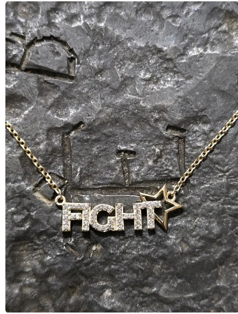 Fight fight fight necklace trump maga American patriot jewelry