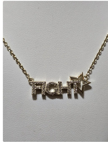 Fight fight fight necklace trump maga American patriot jewelry