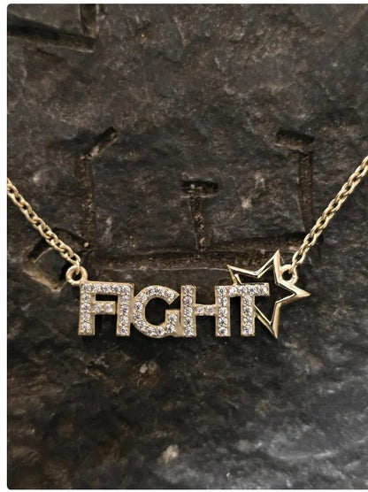 Fight fight fight necklace trump maga American patriot jewelry