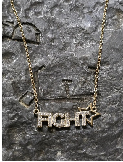 Fight fight fight necklace trump maga American patriot jewelry