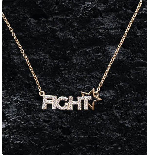 Fight fight fight necklace trump maga American patriot jewelry