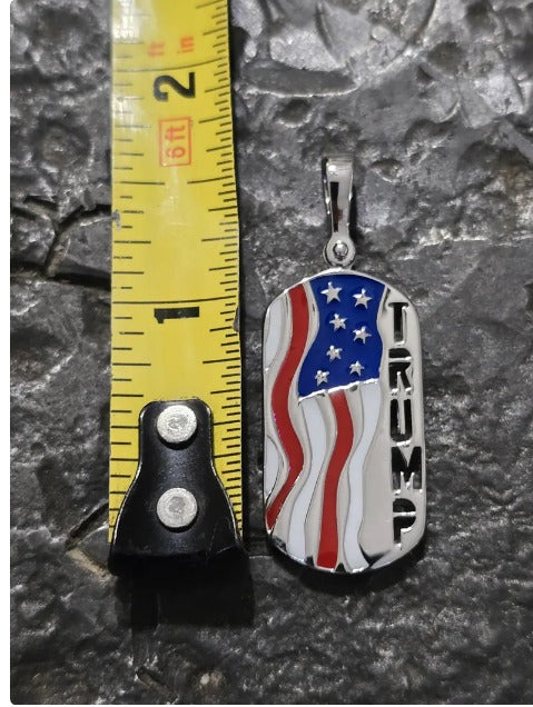 TRUMP DOG TAG pendant america first jewelry patriot pendant silver gold trump quality