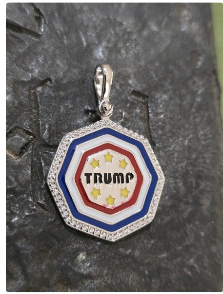 TRUMP pendant quality jewelry jewelry patriot pendant sterling silver