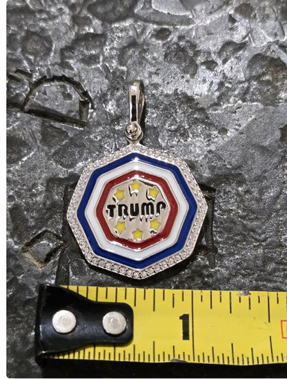 TRUMP pendant quality jewelry jewelry patriot pendant sterling silver