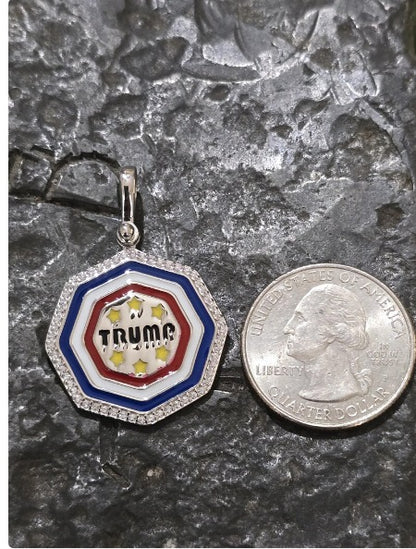 TRUMP pendant quality jewelry jewelry patriot pendant sterling silver