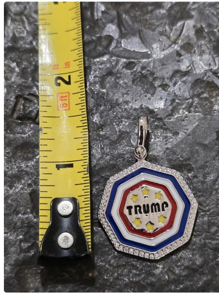 TRUMP pendant quality jewelry jewelry patriot pendant sterling silver