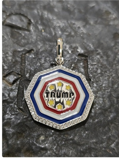 TRUMP pendant quality jewelry jewelry patriot pendant sterling silver