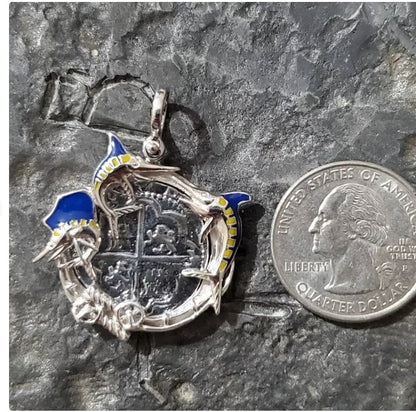 Atocha grand slam sunken shipwreck treasure coin museum quality pendant