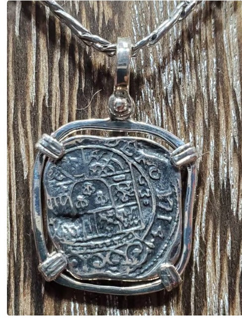 Sterling silver atocha coin