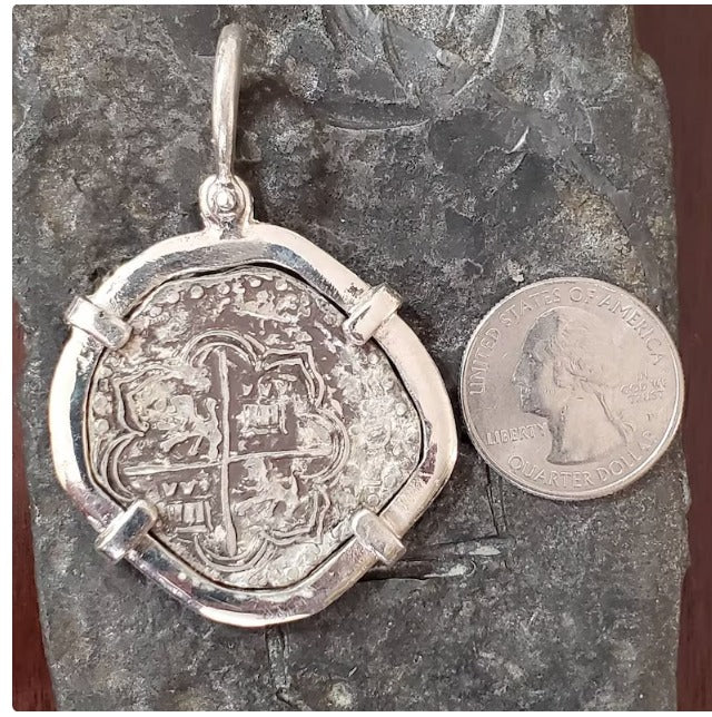 ATOCHA large pendant shipwreck sunken treasure coin