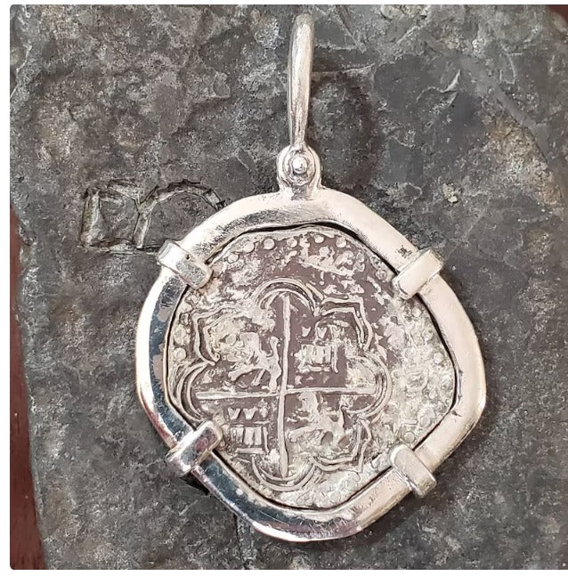 ATOCHA large pendant shipwreck sunken treasure coin
