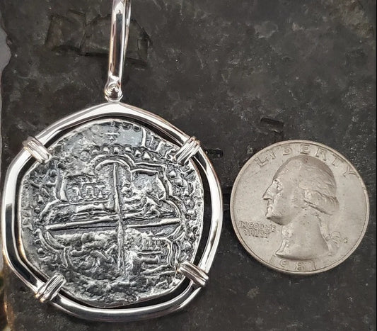 BIG Atocha silver pendant