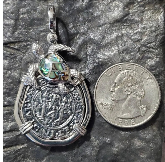 ATOCHA turtle pendant sunken treasure museum quality