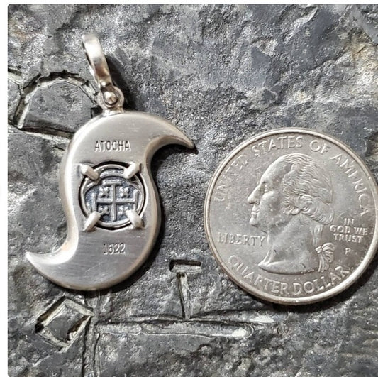 Atocha coin hurricane pendant