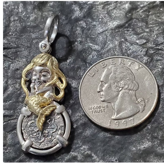 ATOCHA mermaid pendant sunken treasure shipwreck jewelry coin