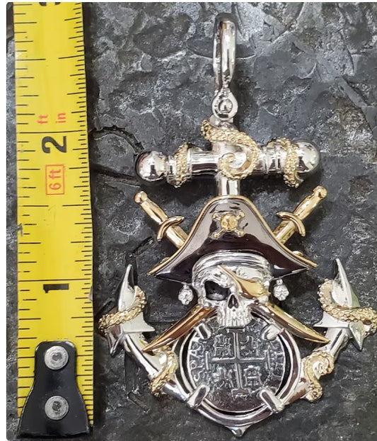 Atocha pirate anchor shipwreck treasure coin pendant