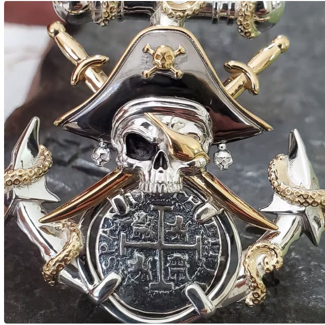 Atocha pirate anchor shipwreck treasure coin pendant