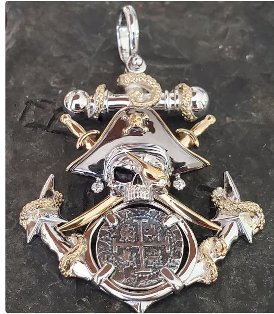 Atocha pirate anchor shipwreck treasure coin pendant