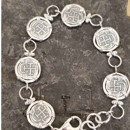 Atocha mini silver coin bracelet shipwreck sunken treasure