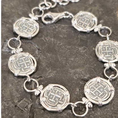 Atocha mini silver coin bracelet shipwreck sunken treasure