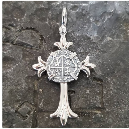 Atocha silver cross pendant