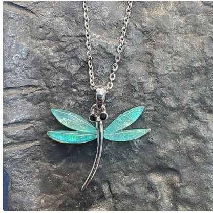 Dragonfly pendant handmade jewelry