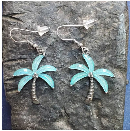 Palm tree earrings