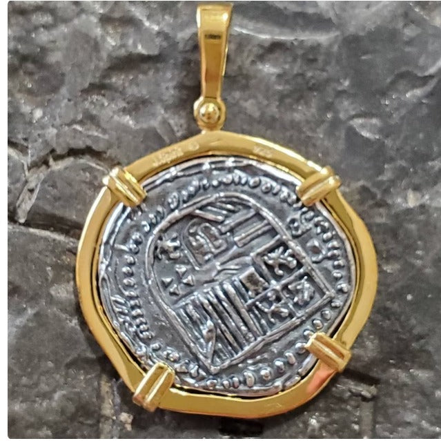 Atocha 14kt gold plated silver sunken shipwreck treasure coin
