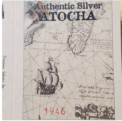 Atocha 14kt gold plated silver sunken shipwreck treasure coin