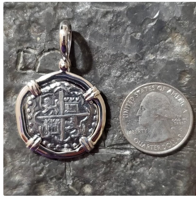 ATOCHA shipwreck treasure coin museum quality sunken coin