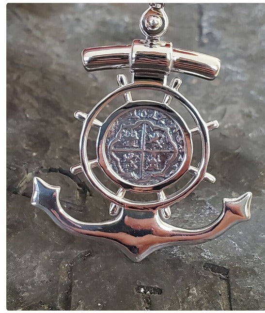 ATOCHA anchor coin pendant shipwreck sunken treasure coin