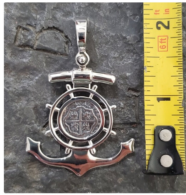 ATOCHA anchor coin pendant shipwreck sunken treasure coin