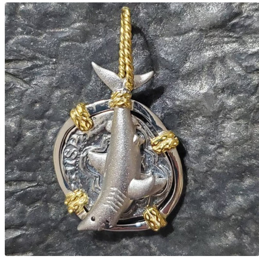 Atocha shark pendant sunken treasure coin jewelry