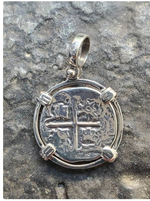 Atocha shipreck treasure coin pendant