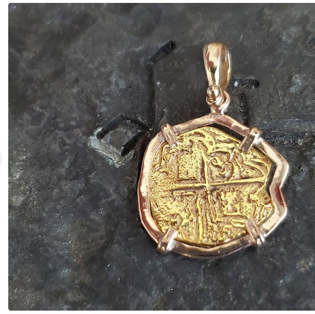 Atocha 14kt gold pendant shipwreck treasure
