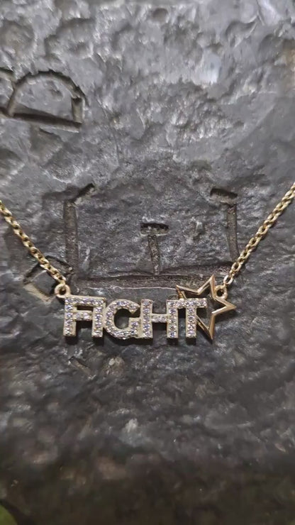 Fight fight fight necklace trump maga American patriot jewelry